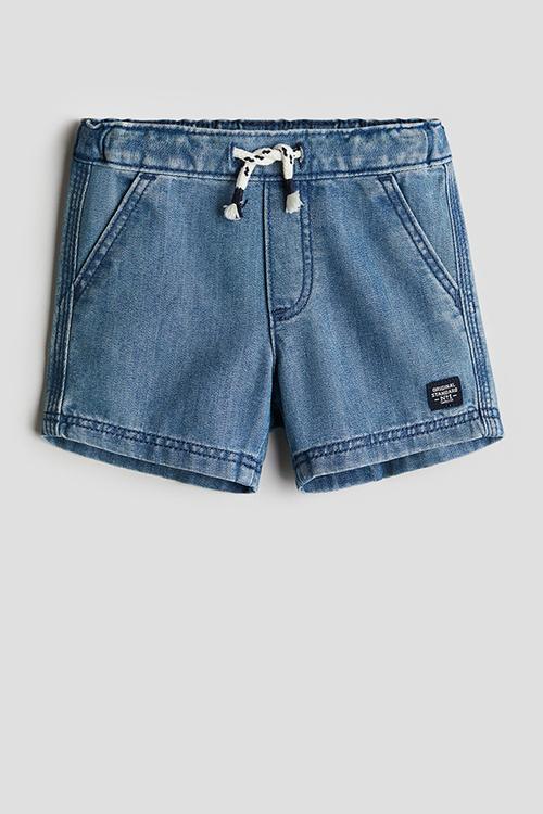 Twill shorts - denim blue