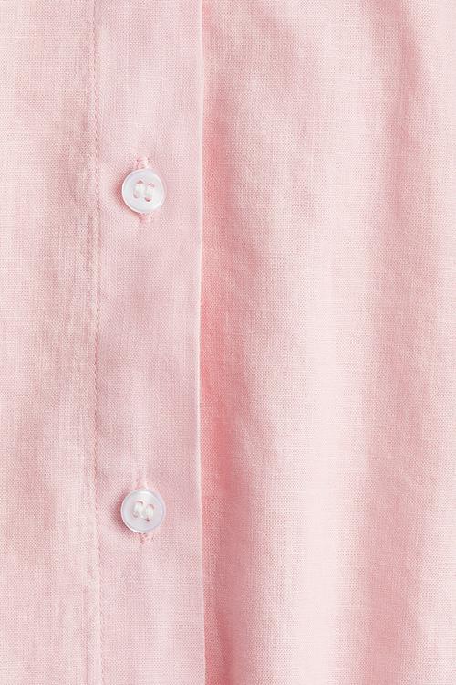 Linen-blend shirt - light pink 