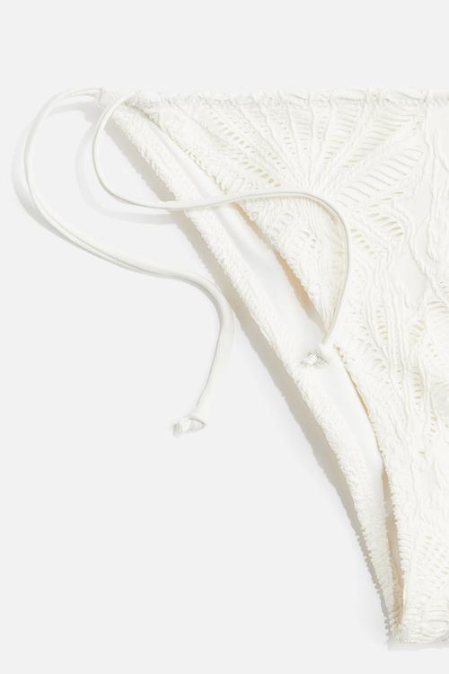 Tie tanga bikini bottoms - white