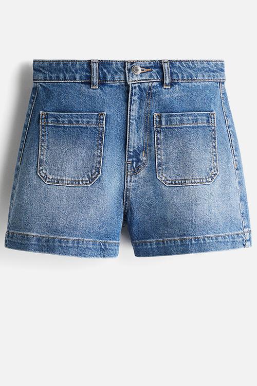 Denim shorts - denim  blue