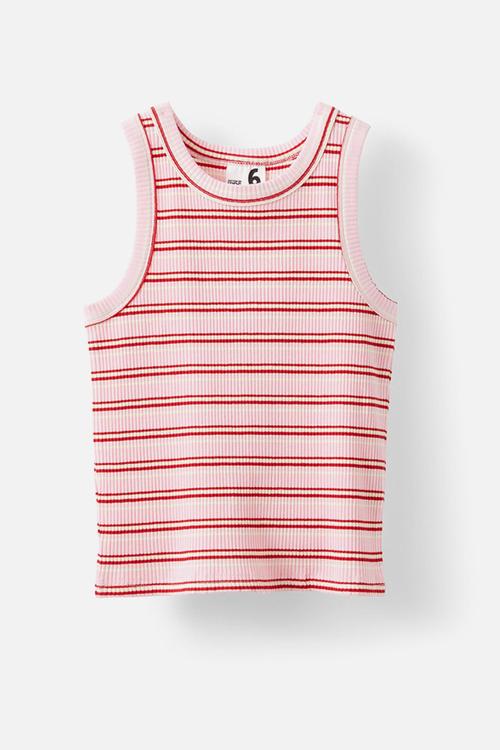 Eleanor tank - fairy pink/rainbow