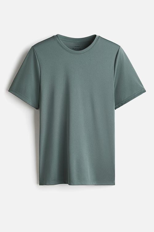 Regular fit sports top with drymove™ - turquoise 