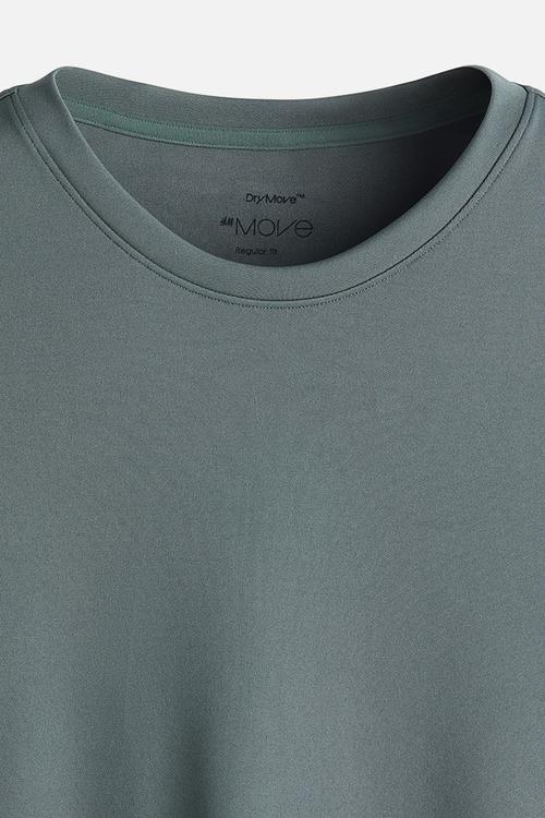 Regular fit sports top with drymove™ - turquoise 