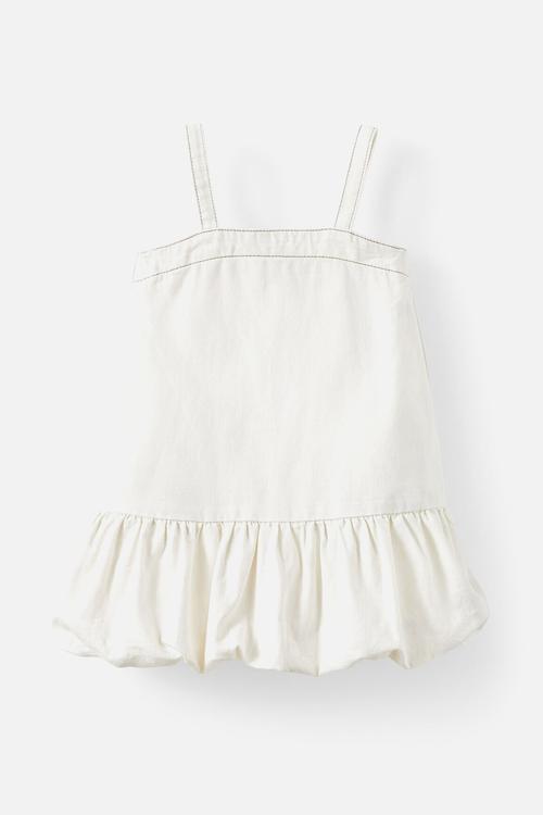 Denim bubble dress - hayman ecru