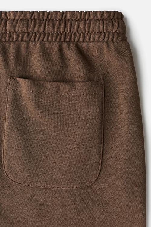 Regular fit sweatshorts - brown