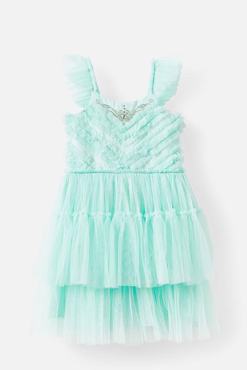Isabella dress up dress - ice mint/ruffle sparkle