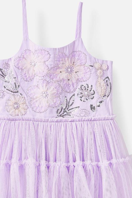 Isabella dress up dress - vintage lilac/floral sparkle
