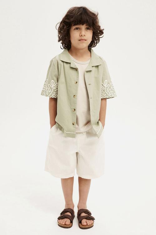 Eric easy short - white texture