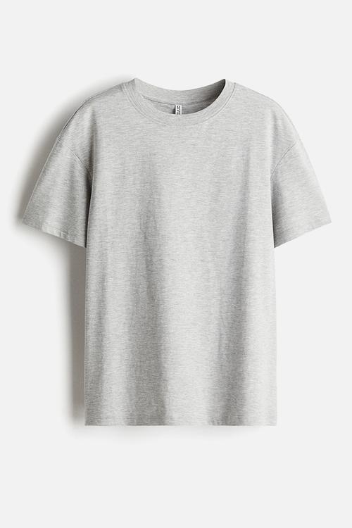 Oversized t-shirt - light grey marl