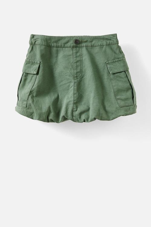 Kelly balloon skirt - khaki green