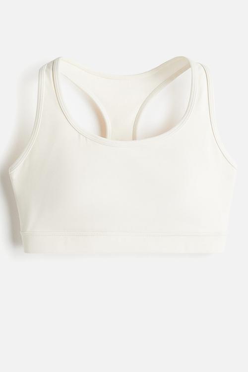 Medium support sports bra with softmove™ - white