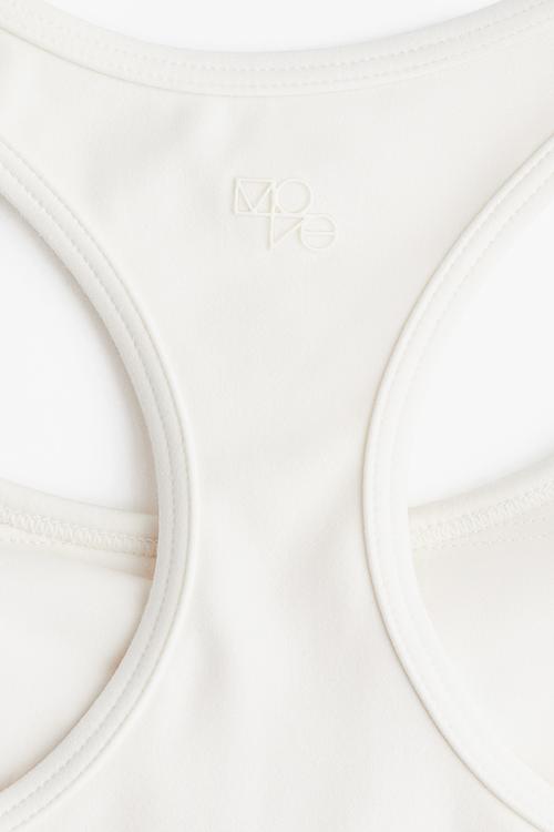 Medium support sports bra with softmove™ - white