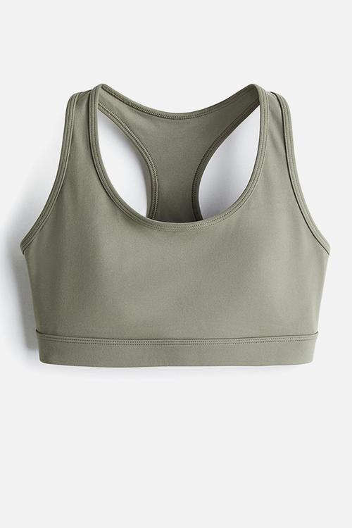 Medium support sports bra with softmove™ - khaki green