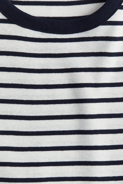 Fitted T-shirt - white striped