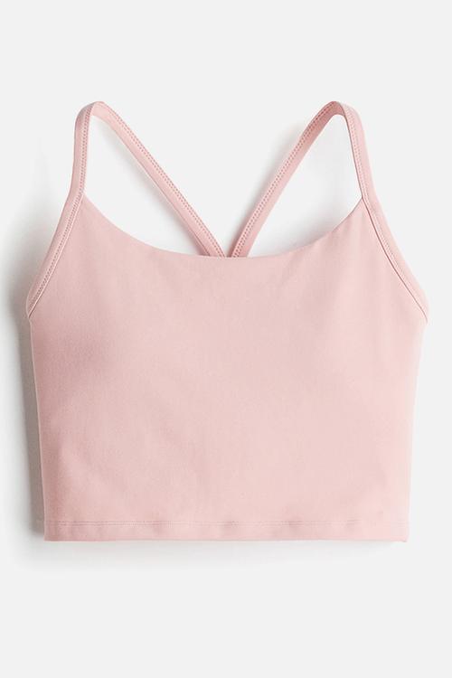 Medium support yoga bra with softmove™ - pink