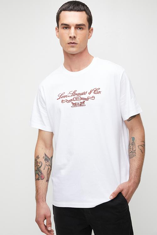 Ss Relaxed Fit Tee - Ls&Co Prep Script White Plus Graphic