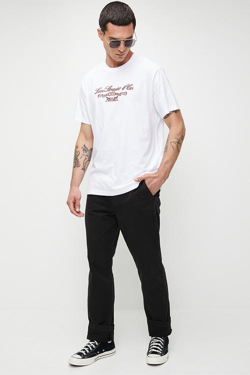 Ss Relaxed Fit Tee - Ls&Co Prep Script White Plus Graphic