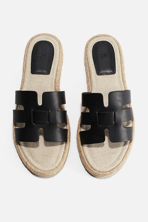 Espadrille sandals - black