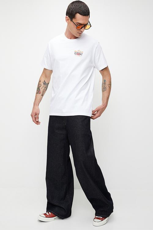 Ss Relaxed Fit Tee - Archive Sport Emb Prep 5 White Plus Graphic