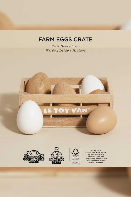 7Pcs Farm EggsCrate - multi
