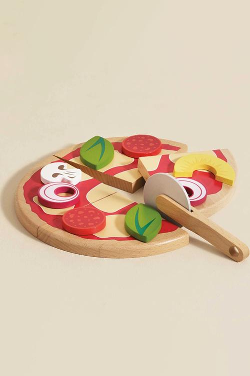13Pcs Pizza & Toppings with Slice Cutter - multi