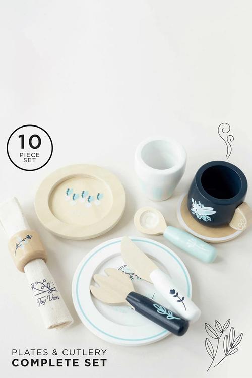 10Pcs  Cutlery & Dinner Set - multi