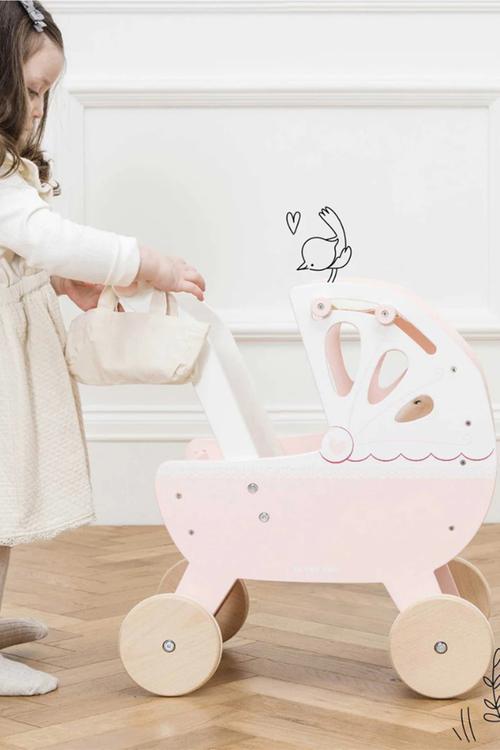 Retro Doll Pram - multi
