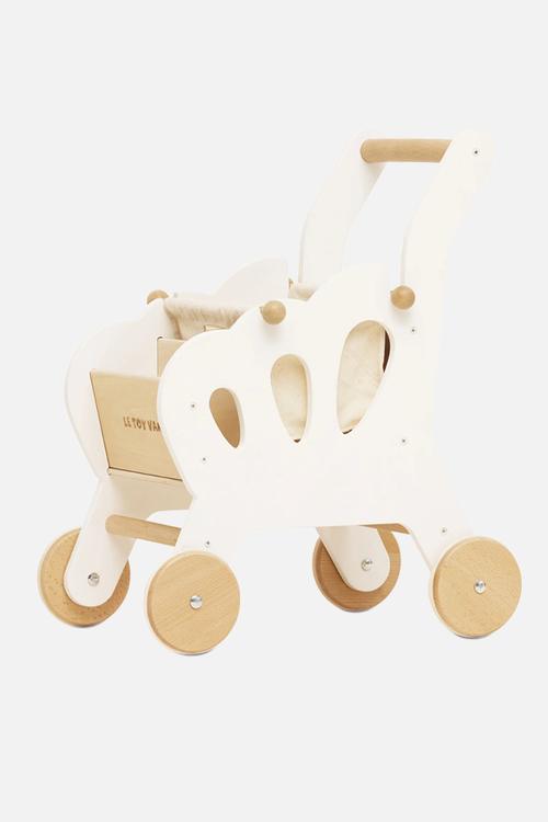 Wooden Shopping Grocery Trolley & Bag