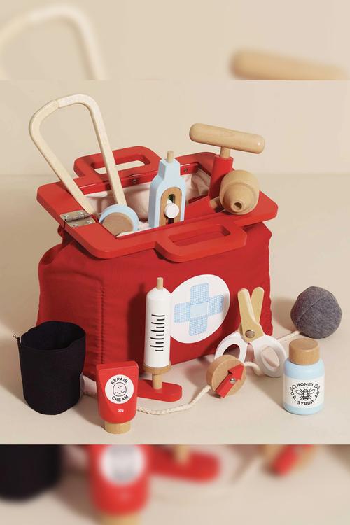 10Pcs  Vintage Doctor Roleplay Kit - multi