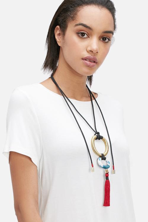 Wanderlust tassle necklace