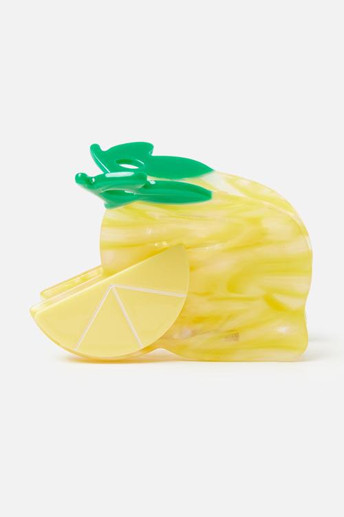 Aspen lemon claw clip-yellow