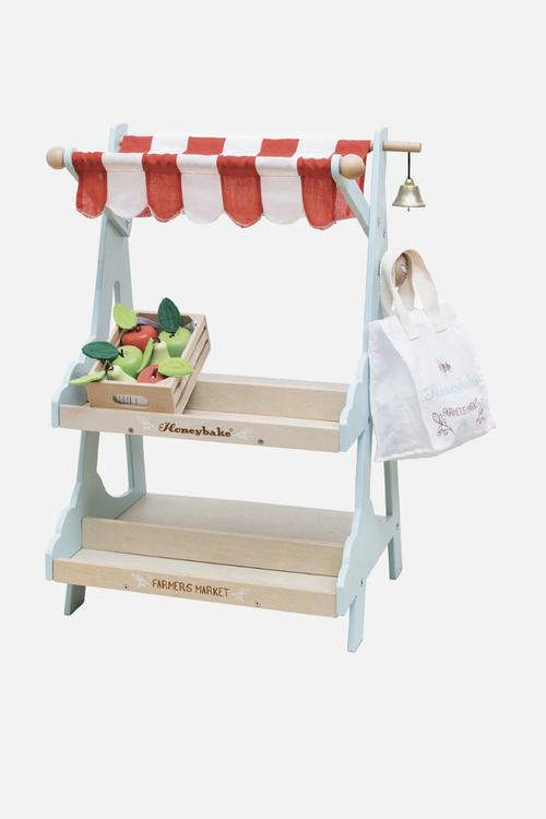 3Pcs  Market Stall & Fruit Play Food Crate - multi