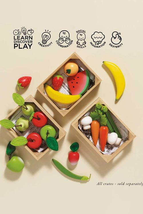 7Pcs  smoothie fruit food Crate - multi