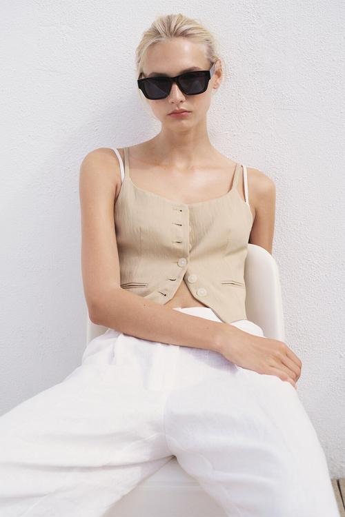 Vest Deia - Light Beige