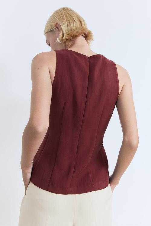 Blouse Pepa - Dark Red