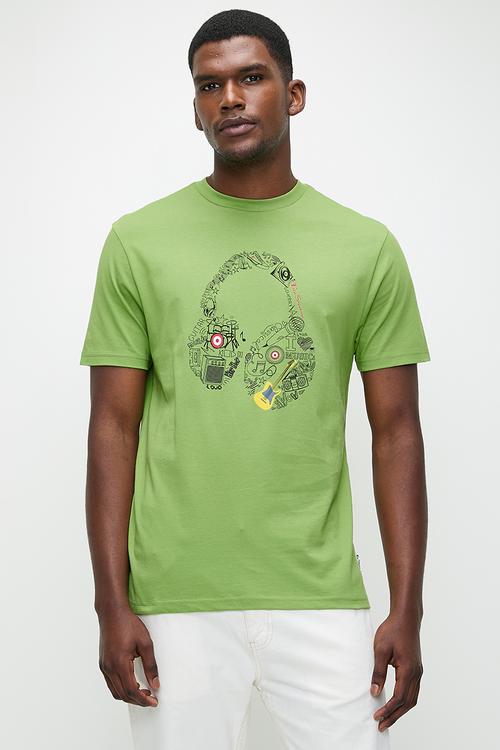 Typography Headphones - Piquant Green