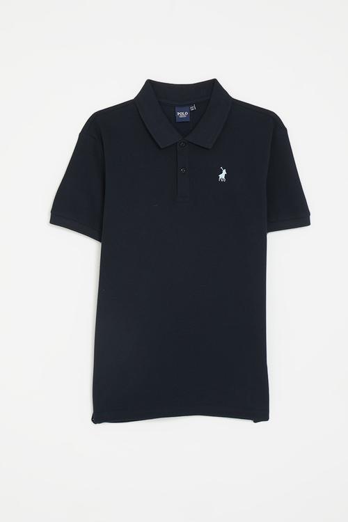 Boys preston ss golfer - navy