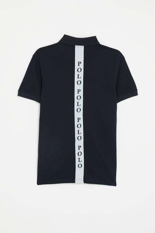 Boys preston ss golfer - navy