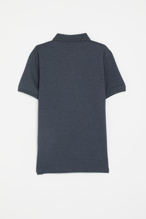 Boys austin ss golfer - navy melange