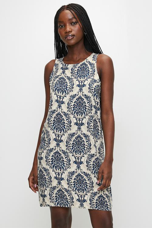 Racerback Slip Dress - Navy