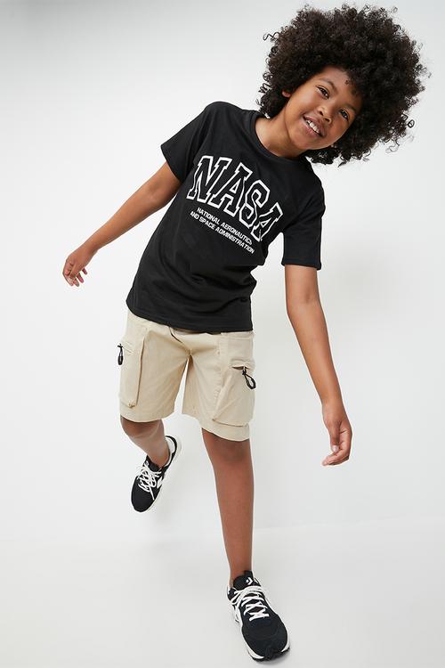 Cargo pants with gusseted pockets - wheat brown