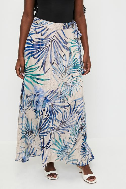 New Romana Skirt - Fiji Palm Print