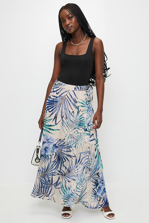 New Romana Skirt - Fiji Palm Print