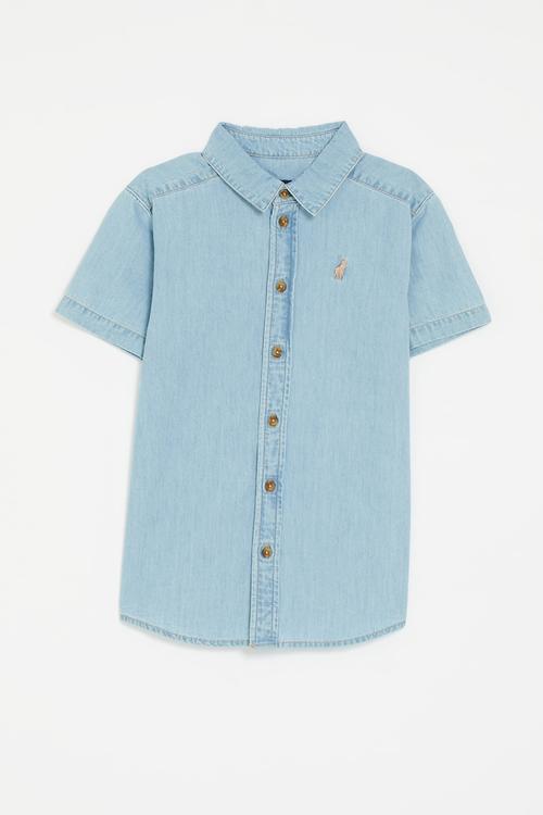 Boys brandon short sleeve shirt - light wash