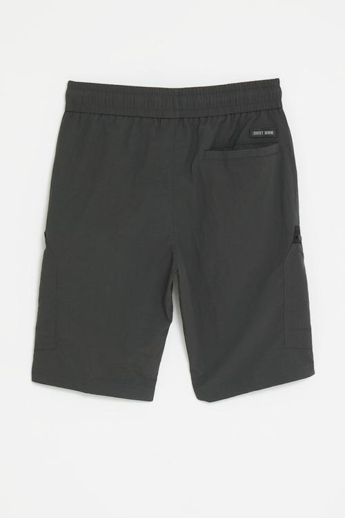 Boys fashion nylon short - dark grey
