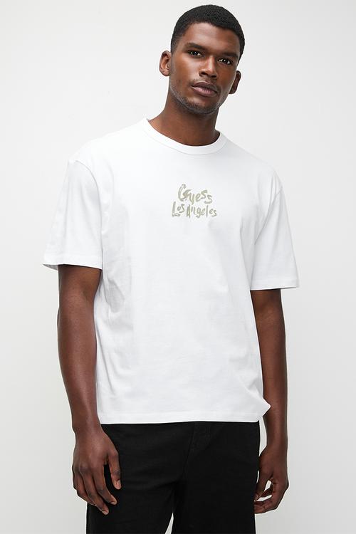 Ss Cn Patch At Back Tee - Pure White