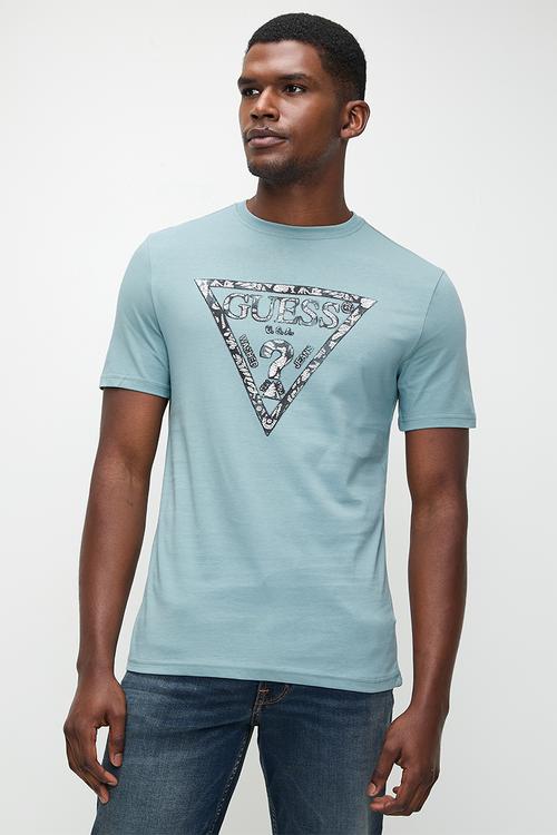 Short sleeve Cn Triangle Tee - Honest Blue
