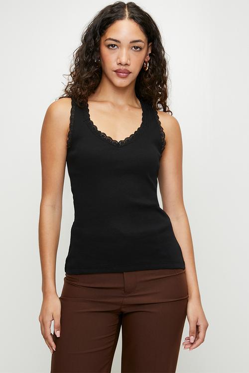 Asymmetrical Zip Slim Tank Top Wmn - Dk Black