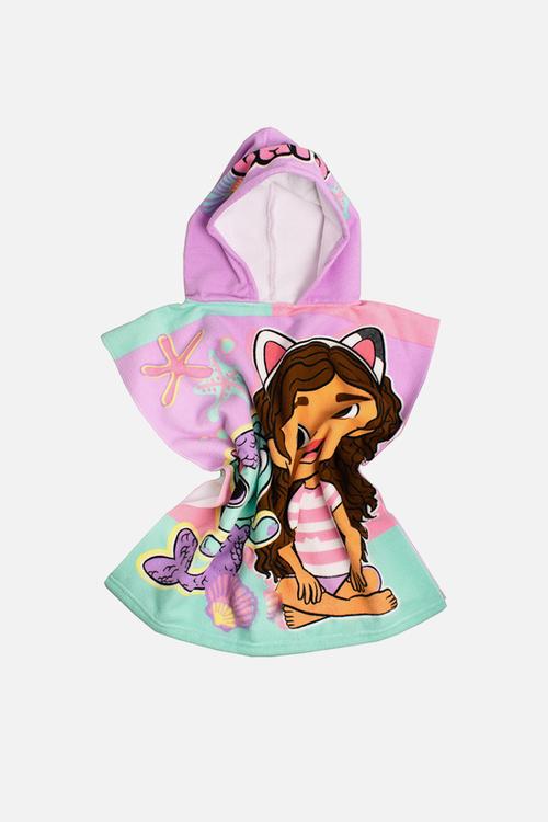 Gabby's dollhouse hooded towel -multi