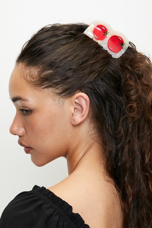 Giavanna tomato pearl claw clip-multi